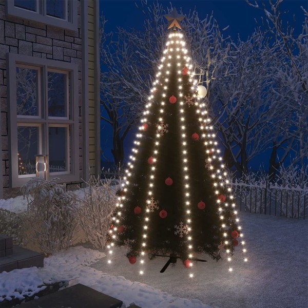 Weihnachtsbaum-Lichternetz Mit 300 Leds Kaltweiß 300 Cm-image