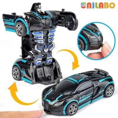 Transformable Robot Sports Car Toys,No Batteries,Educational Gift,Colorful Model