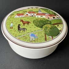 Bonbonnière Villeroy & Boch Design Naïf vitro-porcelaine Très bon état 12 cm