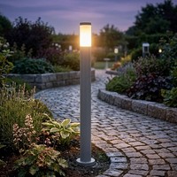 Wegeleuchte Stehlampe AußEnleuchte Erdspieß Led Gartenleuchte Anthrazit H 110 Cm