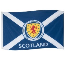 Scotland Flag Crest 5x3ft Saltire St.Andrew's OFFICIAL Football Gift