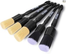 5pcs Car Detailing Brushes Set, Boars Hair Auto Car D Item Package Quantity: 1