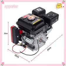 Engine Motor 212cc 4-Stroke 7.5HP Electric Start Horizontal Engine Go Kart Gas