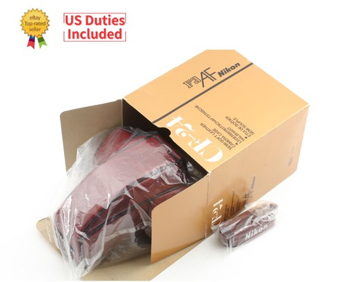 Rare [Unused in Box w/ Strap] Nikon CF-24 Leather Case Red For F3 AF From JAPAN