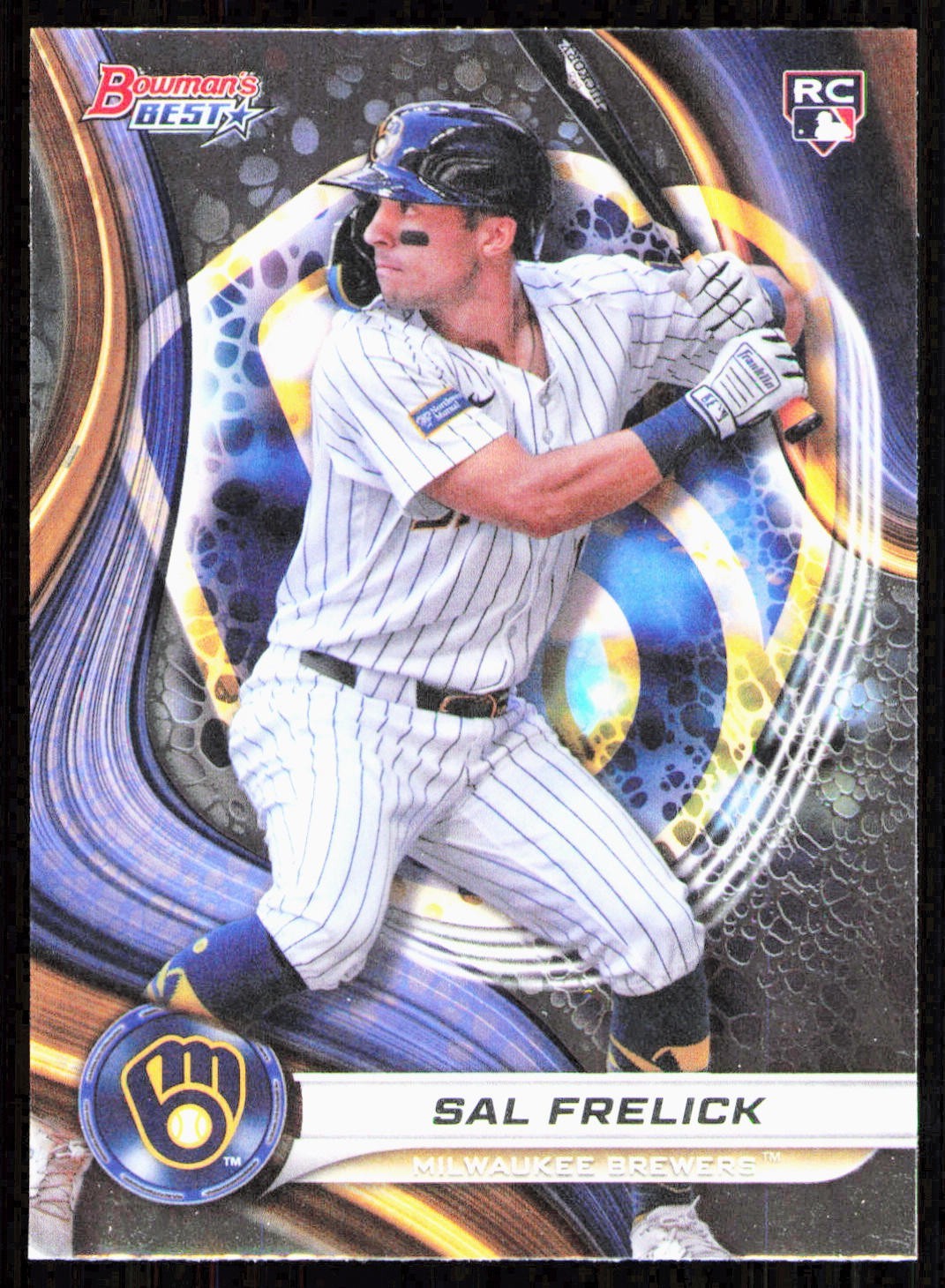 2024 Bowman's Best #37 Sal Frelick RC Milwaukee Brewers Baseball Card