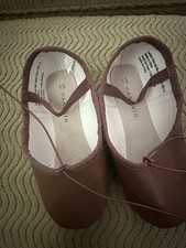 Girls Brown Ballet Shoes Danskin Size 13