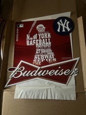 New York Yankees Metal Budweiser Sign