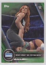 2020 WWE Women's Division SmackDown Green 8/75 Becky Lynch def Peyton Royce 0zq6