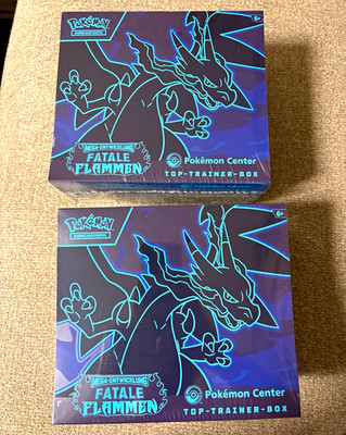 Pokémon Fatale Flammen Top Trainer Box Pokémon Center Deutsch
