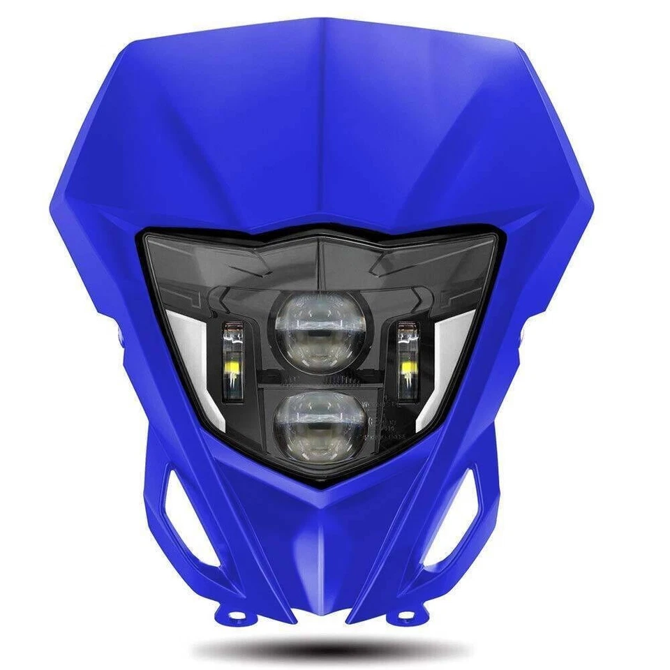 Faro LED E24 H4 con carenado azul para Yamaha WR250F WR450F TTR 250 400 426 Foto 2 de 4
