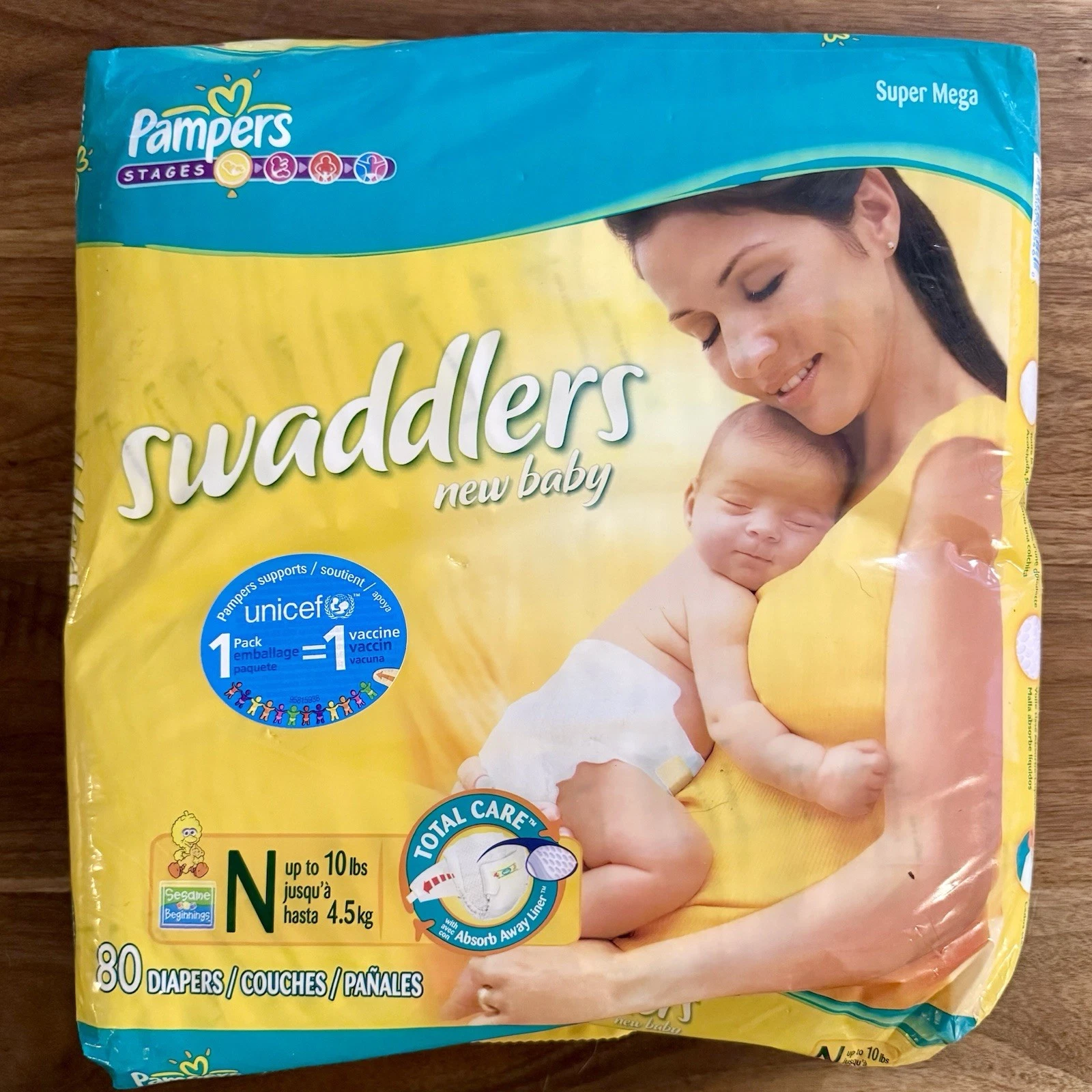 SEALED 2006 80ct Pampers Stages Swaddlers Baby Diapers Super Mega Sesame Street
Opens in a new windo