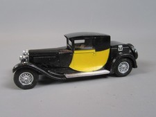 D856 Matchbox Y-24 UK Bugatti Type 44 1928 Noir Jaune 1927 Vintage 1983 1:43