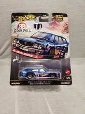 Hot Wheels 2025 Premium Ronin Run II Mad Mike Mazda RX-3 Wagon Remorque Blue 3/5