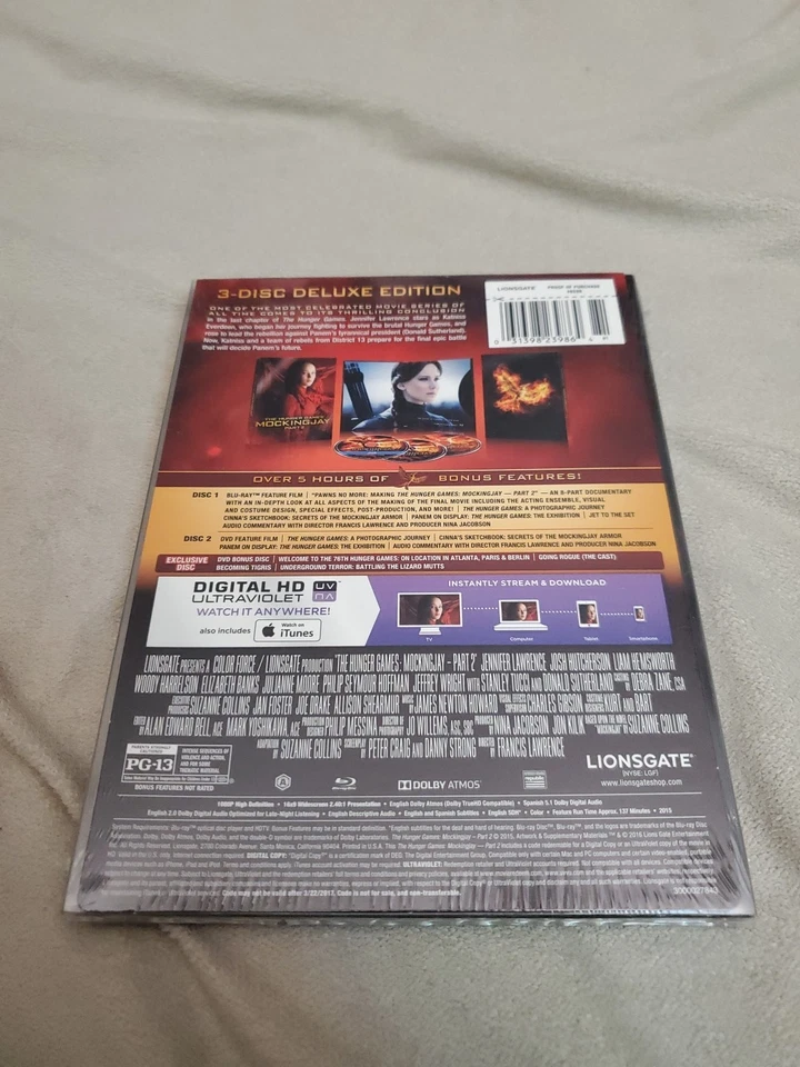 Hunger Games: Mockingjay Part 2 - Blu-ray / DVD - Deluxe Edition - New Foto 2 de 2
