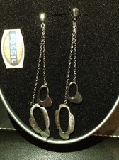 Orecchini in acciaio satinato marca Fossil