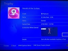 ps4 platinum trophy service
