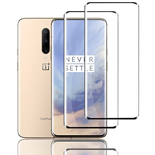 Ydiciv 2 Pezzi Vetro Temperato Compatibile con Oneplus 7T Pro/Oneplus 7 (E3X)