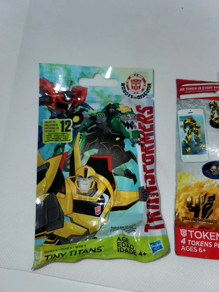 Transformers Tiny Titans Series 6 Blind Bags Hasbro and tokens bag Lot Of 2 - Image 2 of 4