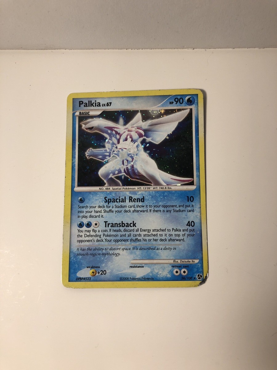 Pokemon Card: Heavily Played Palkia LV.67 Semi Foil Card. | eBay