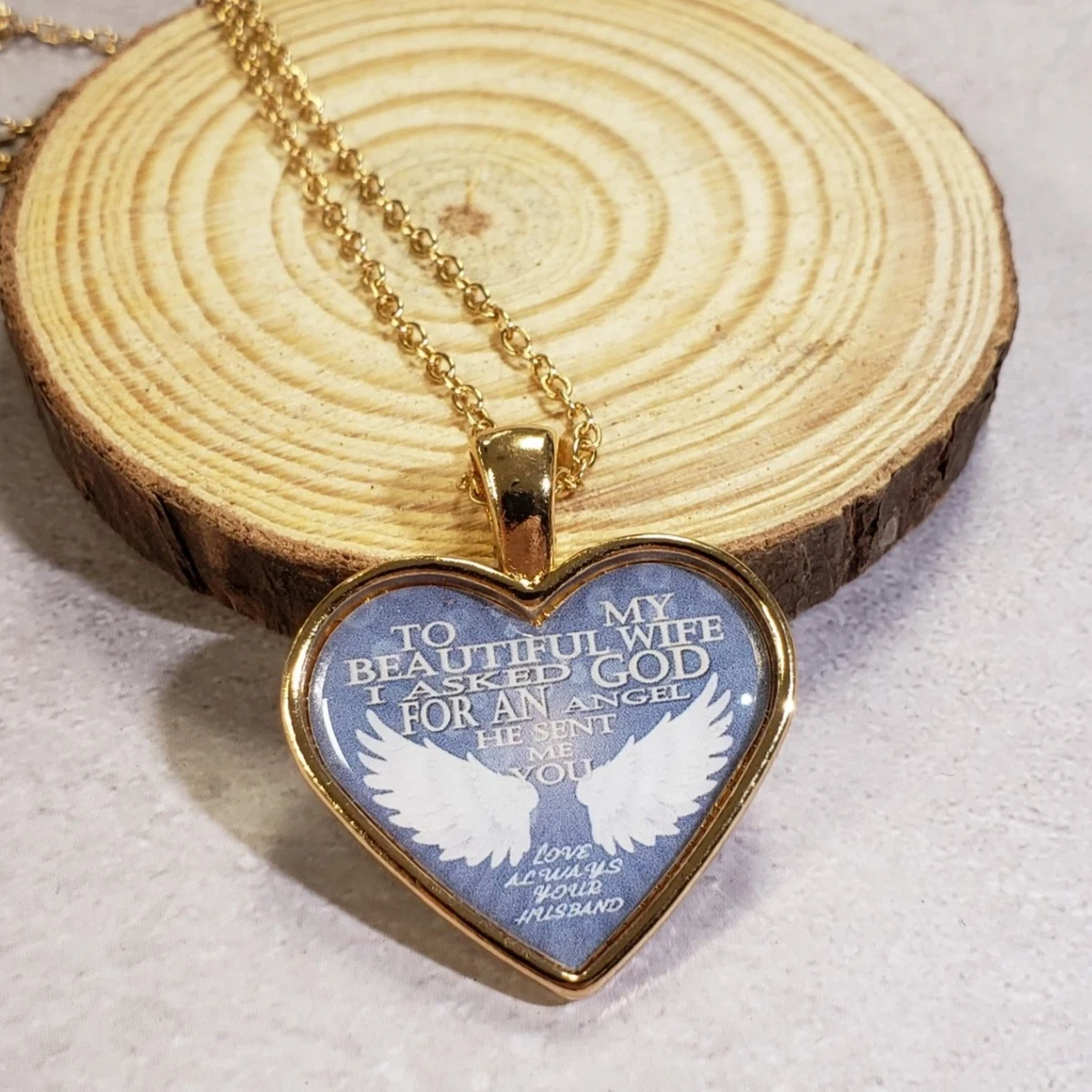 I asked god best sale for an angel necklace