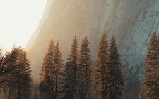 Landscape nature mountains sunset trees Custom Gaming Mat Desk