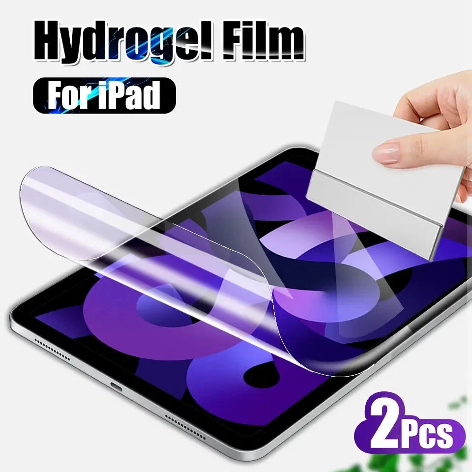 2X 3D Hydrogel Folie für Apple iPad Mini Air Pro Display Panzerfolie Schutz