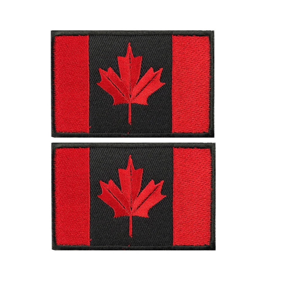 5MLGgoods Canada Flag Embroidered Patch, with Hook and Loop (2pcs) - Image 4 of 4
