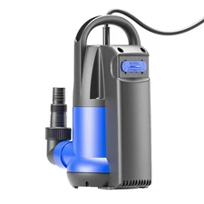 1HP Sump Pump Automatic Submersible Water Pump 4500GPH