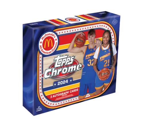 2024 TOPPS CHROME McDonald's All-American Basketball HOBBY BOX (3 AUTOS) New