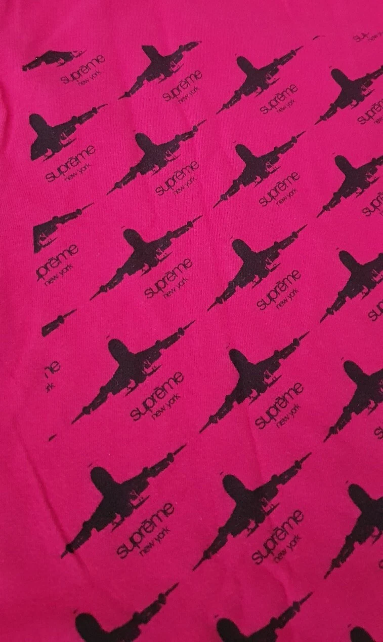 T Shirt FW15 Supreme Planes Magenta Taille M Medium