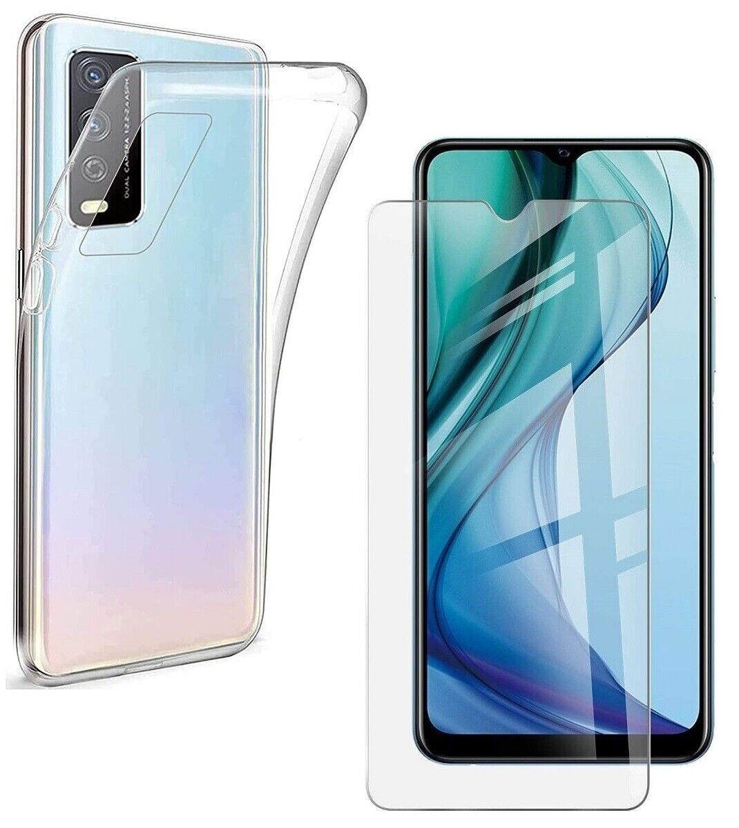 Vivo Silicone Screen Guard Amazon Vivo Y20s Screen Protector For - Main Image