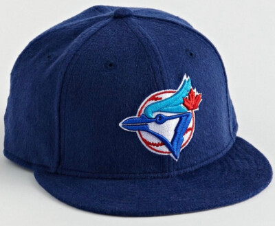 New Era 59FIFTY TORONTO BLUE JAYS Fitted Wool Hat 7 1/8'' (Navy) UO EXCLUSIVE mlb