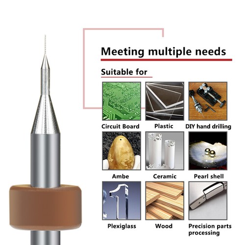 40PCS Carbide Micro Drill Bits Set 0.1-2.0mm PCB Driiling Bit for CNC Engraving - Picture 6 of 9