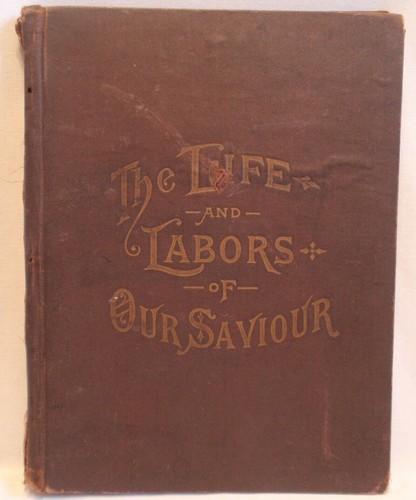 1896 Life And Labors Of Our Savior Antique Religious Book Illustrated