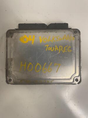 04 VW TOUAREG Engine/motor Brain Box Ele Cntrl Mod 4.2l Oe# 4d0907560da