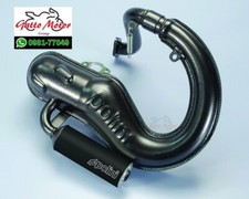 200.2025/S MARMITTA SCARICO POLINI VESPA 125 PRIMAVERA ET3 CORSA LUNGA SIL NERO