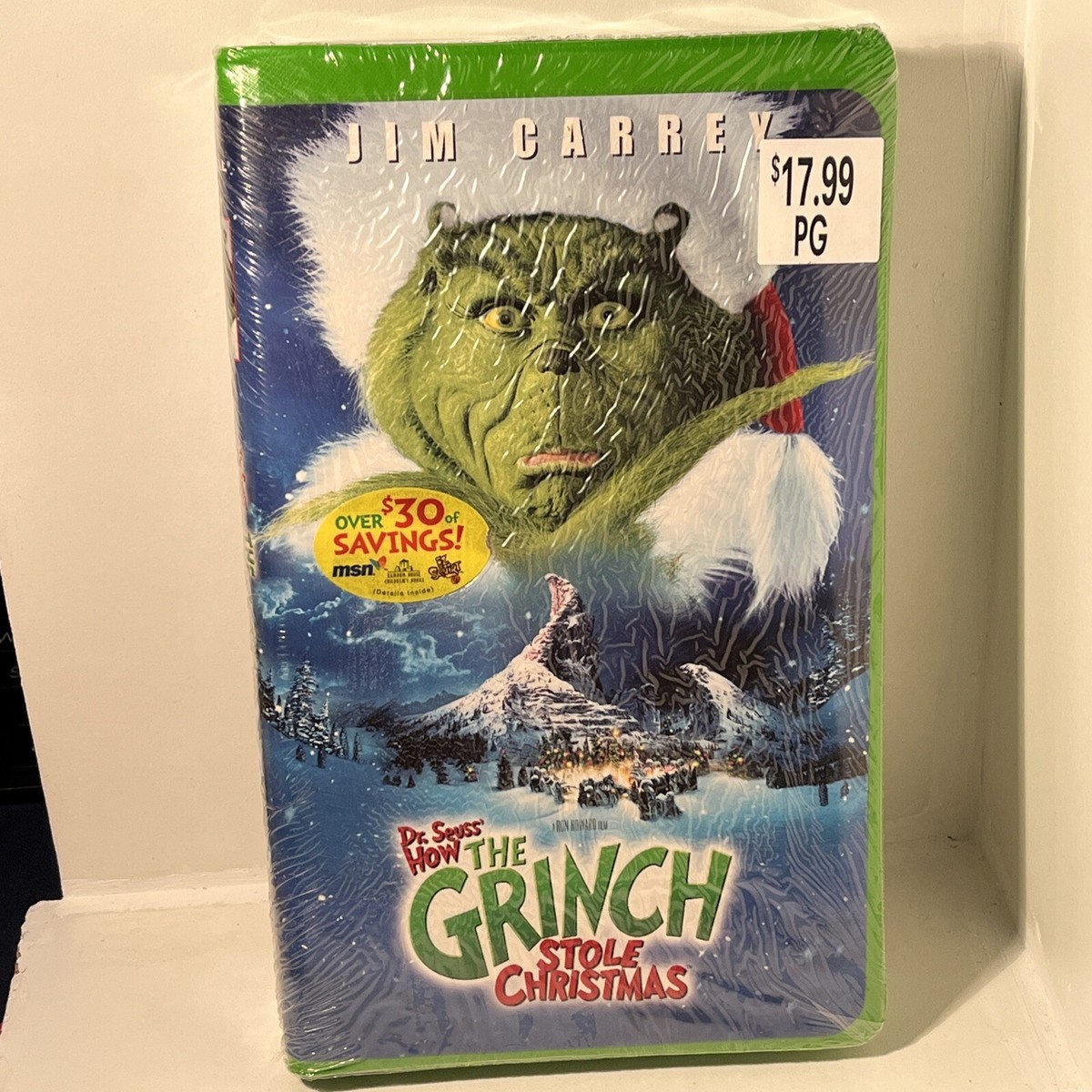 Dr. Seuss' How The Grinch Stole Christmas VHS Video NEW SEALED Jim