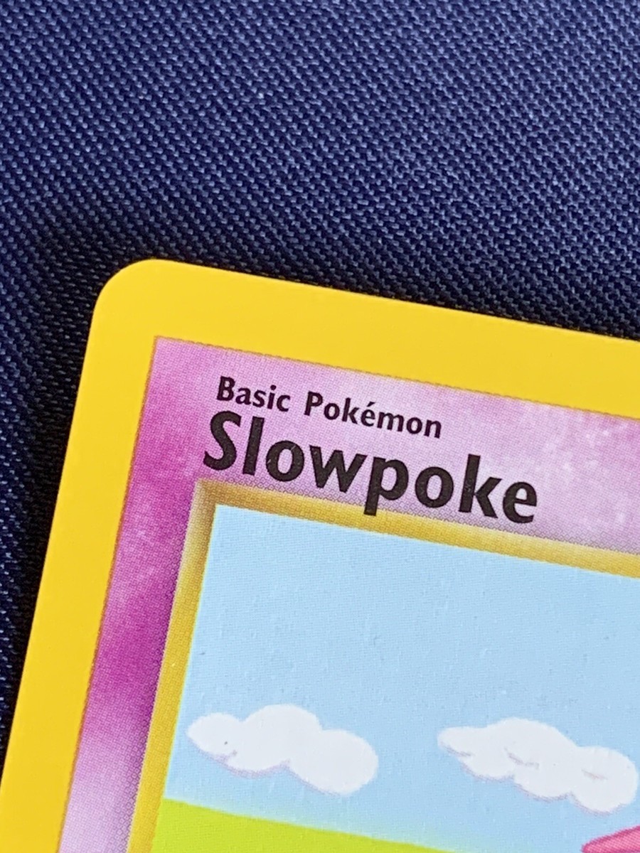 RARE Pokemon Slowpoke Card 1999 55/62 Misprint Error Artist RARE Pokemon Slowpoke Card 1999 55/62 Misprint Error Artist