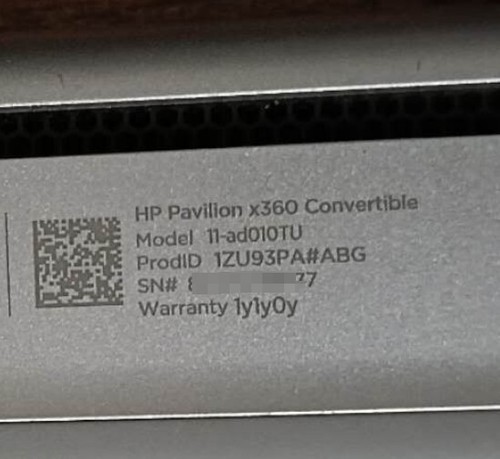 HP Pavilion x360 11-ad010TU TOP Keyboard Palmrest Trackpad C Cover - Picture 3 of 3