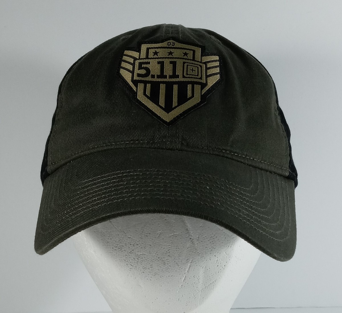 Tactical Cap #109614 Army Green/Black Woven Patch