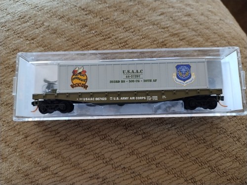 MTL Micro-Trains 04500502 45502 USAAC 667423 con contenedor "Bocks Car" | Zustand: New