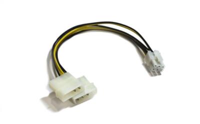 2x4Pin Molex to 6Pin PCIe Adapter