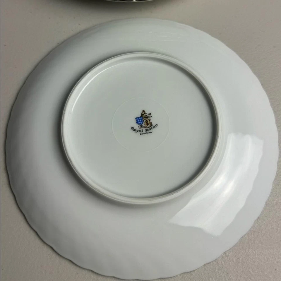 Juego de 4 platos de pan y mantequilla Princess Pearl Grey de ROYAL TETTAU Foto 3 de 4