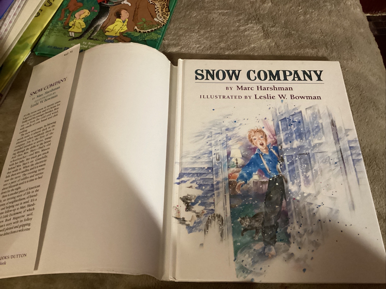 Snow  company  hard cover book by Marc Harshman
