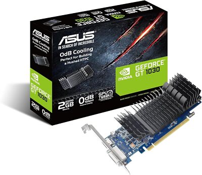 ASUS GT 1030 SL 2GB BRK Graphics Card GeForce Fanless GDDR5 64bit
