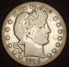 1914 Barber quarter VG Sn100418