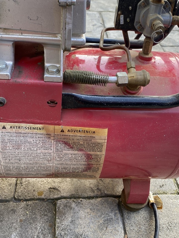 Husky 8Gallon Air Compressor TA2530B W/ Central Pneumatic Air Stapler