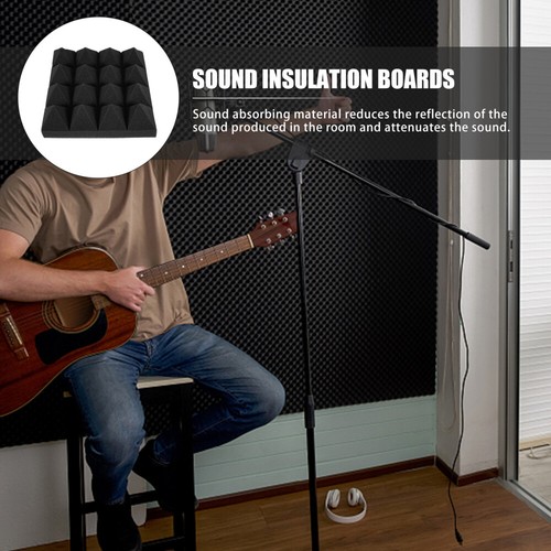 12 Pcs Sound-absorbing Cotton Drum Chamber Proof Panels for Walls Acoustic - 第 3/12 張圖片
