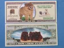 8 Bollette: Chow Cane Cuccioli Amanti; Kay Nove ~ Uno Milione Dollari