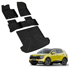 Floor Mats for Kia Sportage 2017-2022 Odorless All Weather Floor Liner Cargo Mat